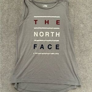 north face gray tank